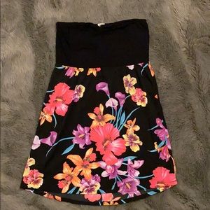 Roxy strapless beach cover-up dress